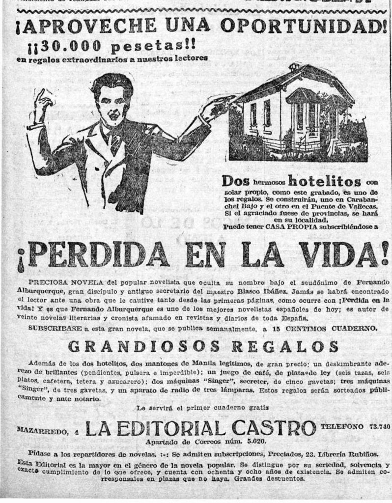 anuncio en La Voz de la Editorial Castro